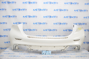 Bare rear bumper Infiniti QX30 17- base, without parking sensors, white, bumper, crack in mount