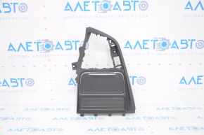 Center console trim with cup holders BMW 3 F30 16-18 black