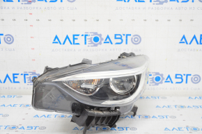 Front left headlight complete Infiniti QX30 17- halogen, LED DRL, sand