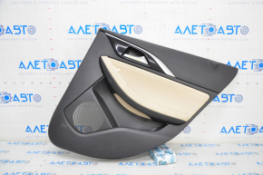 Door trim card rear right Infiniti QX30 17- black, sill leather beige, scratch