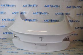 Trunk lid naked Tesla Model 3 21- electric white PPSW