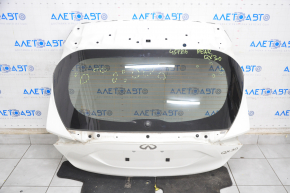 Bare trunk door with glass Infiniti QX30 17- white QAB, scratches on glass