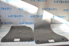 Set of floor mats for Audi A4 B8 08-16 gray, chemically treated