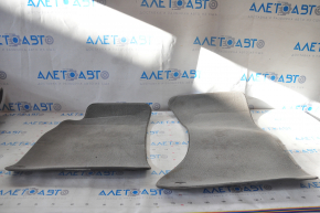 Set of floor mats for Audi A4 B8 08-16 gray, chemically treated