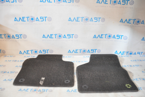 Set of floor mats for VW Jetta 11-18 USA, black cloth, dry-cleaned