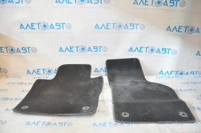 Set of floor mats for VW Jetta 11-18 USA, black cloth, dry-cleaned
