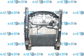 Passenger seat Mazda 6 13-15 with airbag, leather black, mechanical, scratch on plastic