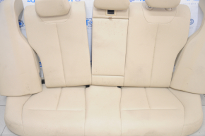 Rear row of seats 2 row BMW 3 F30 16-18 beige leather, split back, water damage, for cleaning