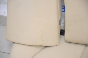 Rear row of seats 2 row BMW 3 F30 16-18 beige leather, split back, water damage, for cleaning