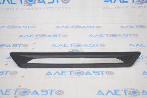 Door sill trim front right outer BMW 3 F30 12-18 black with chrome, broken fastening