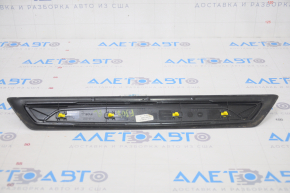 Door sill trim front left outer BMW 3 F30 12-18 black with chrome, scratches