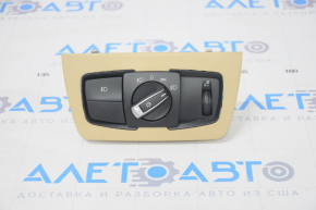 Light control BMW 3 F30 12-18 beige, with overlay, under fog lights, auto