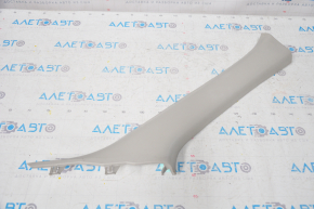 Front pillar trim right Nissan Pathfinder 13-20 gray, broken fastener