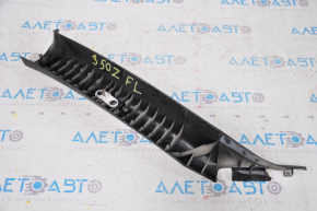 Nissan 350z black front pillar trim left