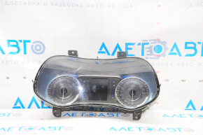 Instrument cluster Chrysler 200 15-17 small display, light frame, broken glass, scratches