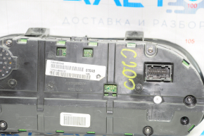 Instrument cluster Chrysler 200 15-17 small display, light frame, broken glass, scratches