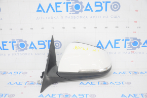 Left side mirror BMW 3 F30 4d 13-18 usa 5 pins, matt mount, turn signal, white