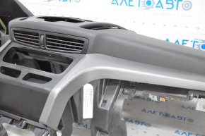 Torpedo front panel with AIRBAG Ford Escape MK3 17-19 rest, black, dark gray trims, scratches on trims