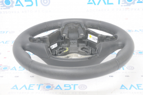Naked steering wheel BMW 3 F30 12-18 leather black, Sport under petals without heating, tear