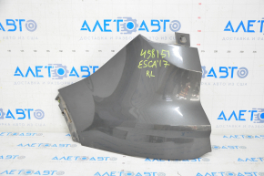 Rear bare bumper left Ford Escape MK3 17-19 rest, graphite, cracked mount
