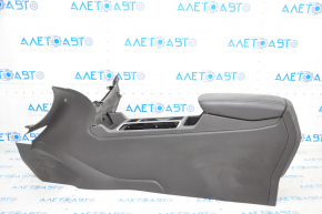 Console central armrest and cup holders Ford Escape MK3 17- black, scratches