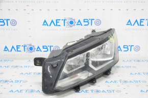 Headlight front left VW Passat b8 16-19 USA naked, halogen, water damage, sand