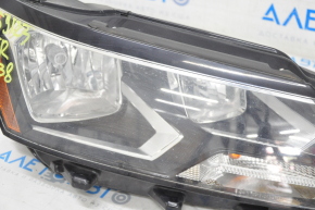 Headlight front right VW Passat b8 16-19 USA bare halogen, water damage, sand