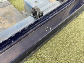 Front left quarter Jeep Compass 17- blue, with central pillar, bump on threshold, dent on pillar