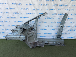 Front right quarter Ford C-max MK2 13-18 blue, with central pillar, corrosion