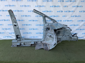 Front quarter left Ford C-max MK2 13-18 blue, with central pillar