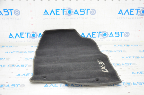 Carpet interior front right Mazda CX-5 13-15 black cloth, missing fasteners