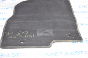 Carpet interior front right Mazda CX-5 13-15 black cloth, missing fasteners