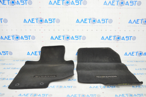 Set of floor mats Hyundai Sonata 11-15 cloth black, for cleaning