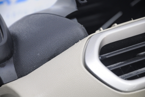 Torpedo front panel with AIRBAG Ford Ecosport 18-22 keyless black with beige overlays, scratches, scuffs