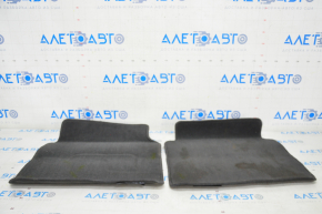 Set of floor mats for Kia Optima 11-15, black cloth, dry-cleaned, tears, worn