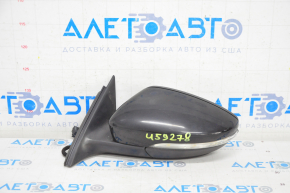 Side mirror left VW Passat b8 16-19 USA 5 pins, turn signal, black, scale on mirror element