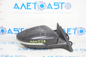 Side mirror right VW Passat b8 16-19 USA 5 pins, turn signal, black, varnish used