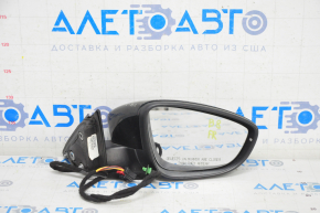 Side mirror right VW Passat b8 16-19 USA 5 pins, turn signal, black, varnish used