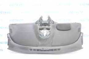 Torpedo front panel without AIRBAG Chevrolet Volt 11-15 black with pad overlay graphite insert