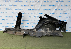 Quarter wing rear right Ford Fusion mk5 13-20 black, with central pillar, dented, pokes