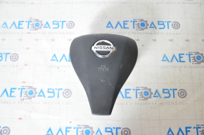 Airbag in steering wheel driver Nissan Rogue 14-16 black, rusty pyropater, scratches
