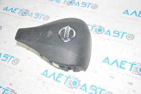 Airbag in steering wheel driver Nissan Rogue 14-16 black, rusty pyropater, scratches