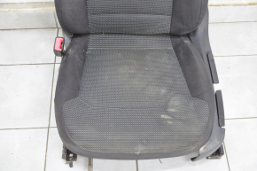 Driver's seat VW Passat b8 16-19 USA without airbag, cloth black, mechanical, water damage, dry cleanable