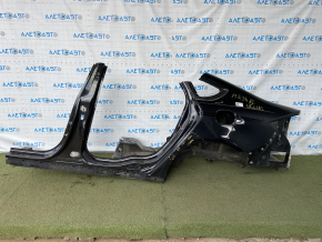 Quarter wing rear left Ford Fusion mk5 13-20 black, with central pillar, putty 0.4-1.1 mm, butts