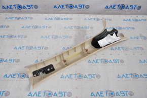 Upper left front pillar trim Lincoln MKZ 13-15 beige, broken crepe, for dry cleaning