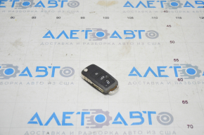 Key VW Passat b8 16-19 USA 4 buttons, folding, worn