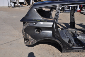 Quarter wing rear right Ford Escape MK3 13-19 on the body, graphite, bumps
