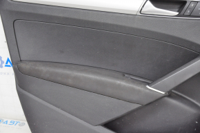 Door trim card front left VW Passat b8 16-19 USA black, broken crepe, for dry cleaning