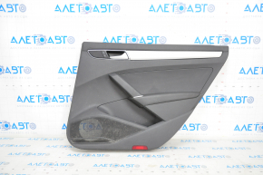 Door trim card rear right VW Passat b8 16-19 USA black, broken fastener, scratch on overlay