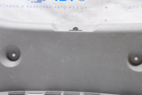 Nissan Leaf 13-17 trunk opening trim gray, broken fastener, worn